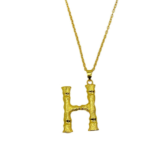 Gold Alphabet Pendant | H Alphabet Necklace for Women | Initial Necklaces