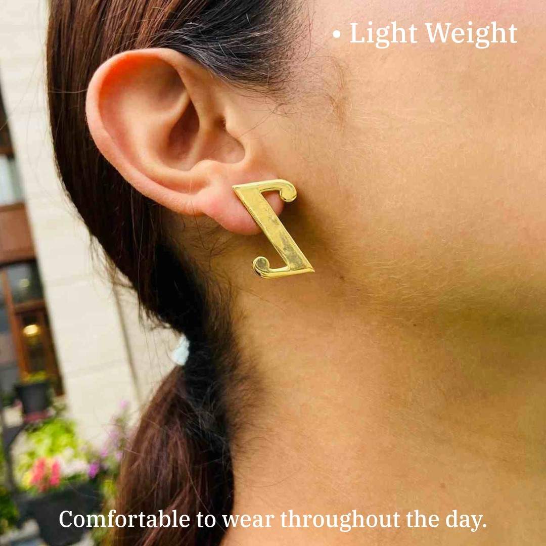 Alphabet Stud Earrings