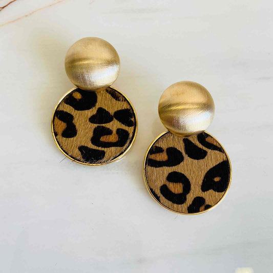 Jewellery Hat® Fur Print Earrings For Women - Gold Plated Earrings - Premium Collection Fashion Jewellery November 2022 Western Jewellery for girls
