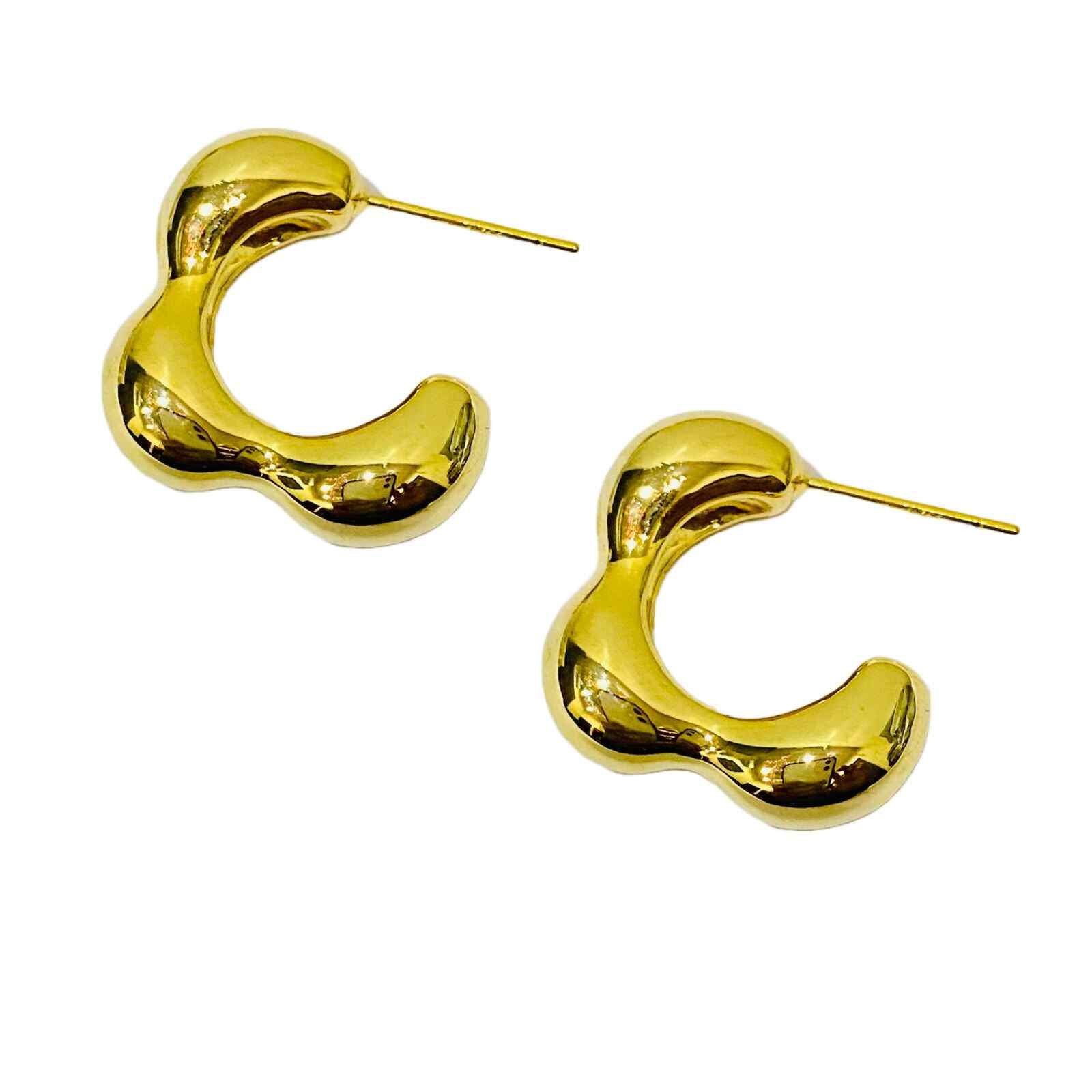 PANASH Black Goldplated Crescent Shaped Drop Earrings Buy PANASH Black  Goldplated Crescent Shaped Drop Earrings Online at Best Price in India   Nykaa