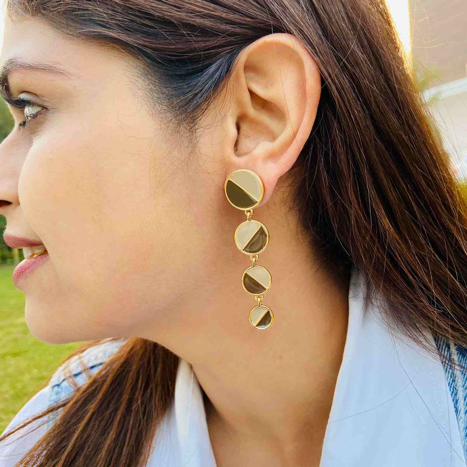 Long Earrings Design Artificial