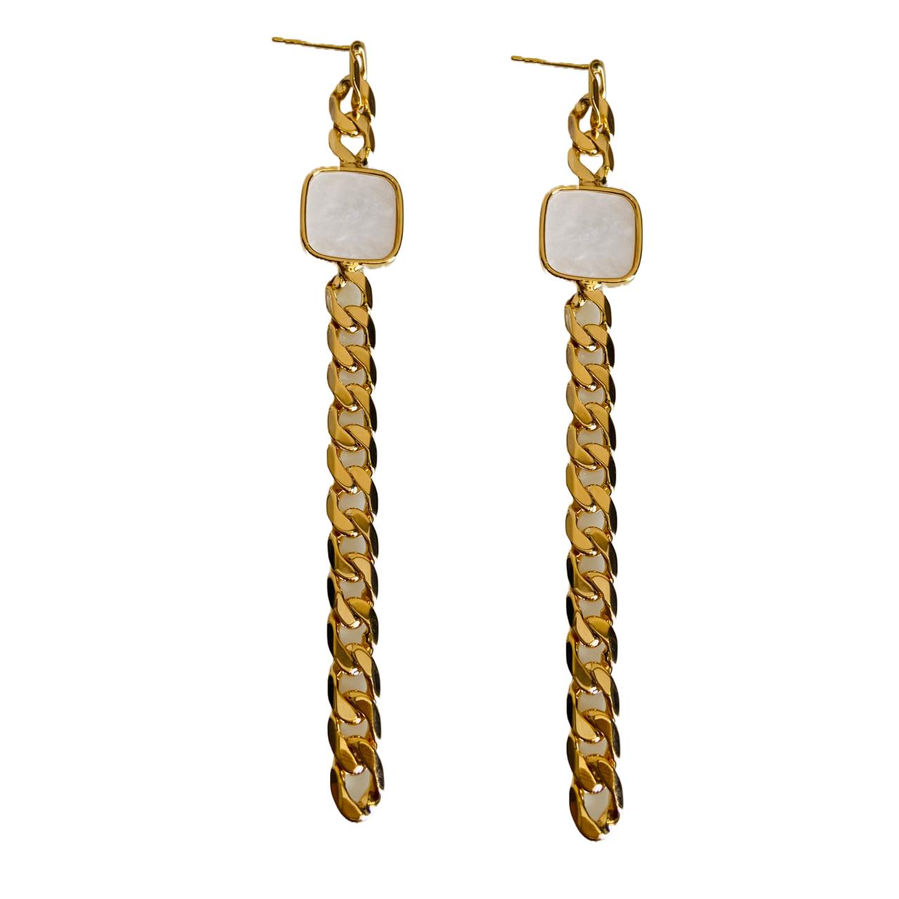Hanging Gold Plated Long Chain Earrings at Rs 270/pair in Mumbai | ID:  21448096533