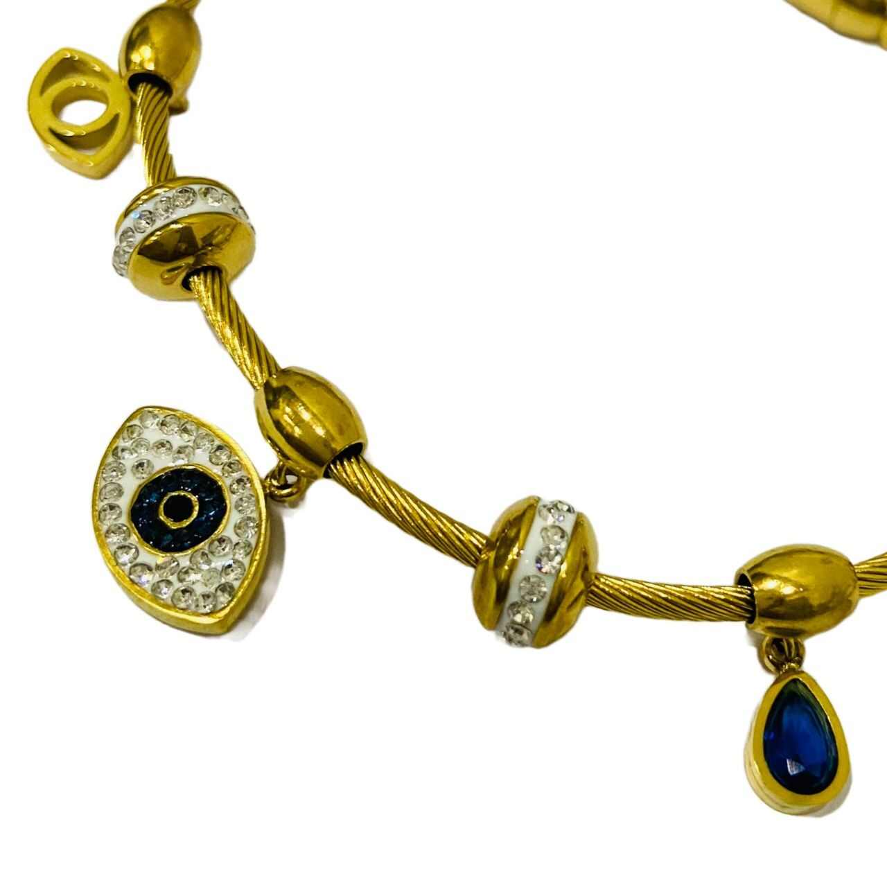 Magnetic Bracelet | Evil Eye | Gold Plated | Fashion Jewellery