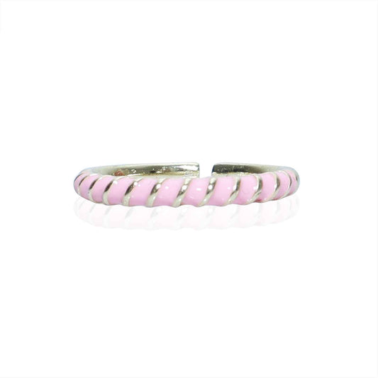 Modern Ring | A Pink Ring | Gold Plated Modern Ring for Women | Artificial Jewellery