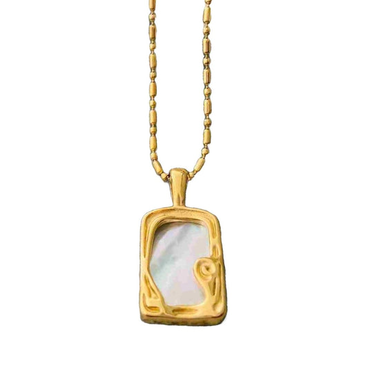 Mother of Pearl Jewelry | Gold Plated Pearl Necklace for Women | Artificial Jewellery