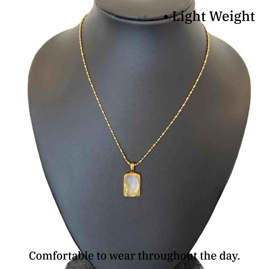 Mother of Pearl Jewelry | Gold Plated Pearl Necklace for Women | Artificial Jewellery