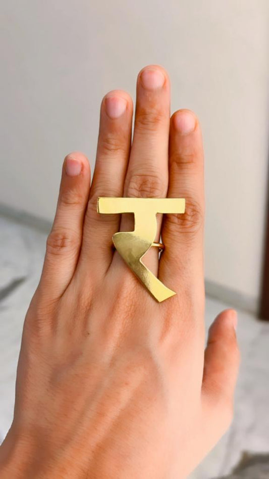 Name Finger Ring | Adjustable Name Ring | Customised Jewelry
