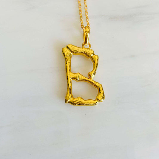 Name Necklace | B Alphabet Necklace | Initial Jewelry