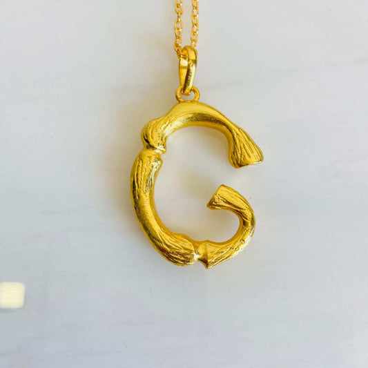 Name Pendant Chain | G Alphabet Necklace for Women | Initial Jewelry