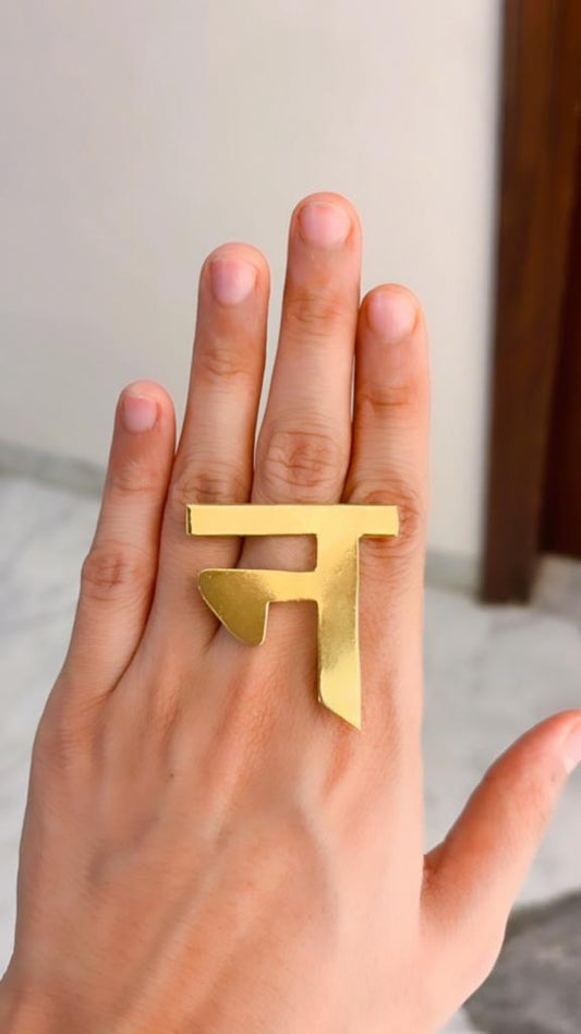 Name Style Gold Ring | Adjustable Name Ring | Customised Jewelry