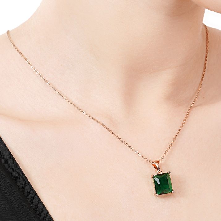 Necklace Designs Artificial Rose Gold Plated Chain for girls