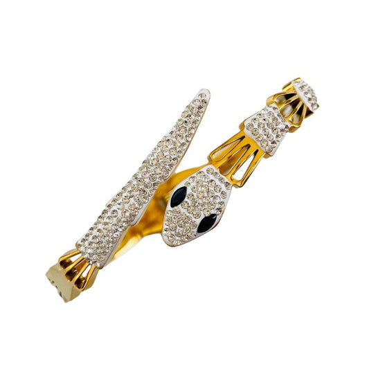 Openable Snake Bracelet | Gold Colour Bracelet For Girls | Snake Jewellery