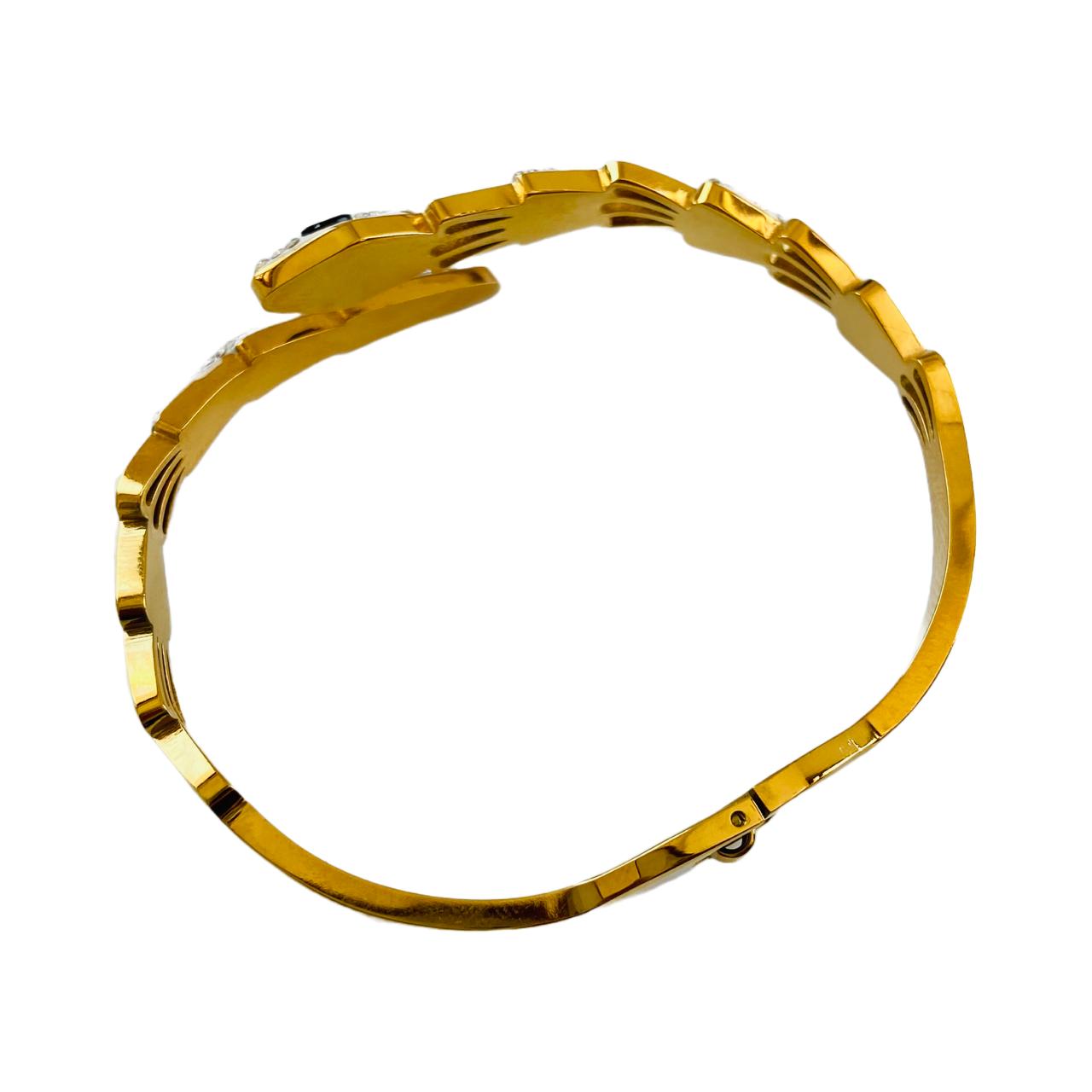 Stainless Steel Gold Color Crystal Bracelets – Estilo Philippines