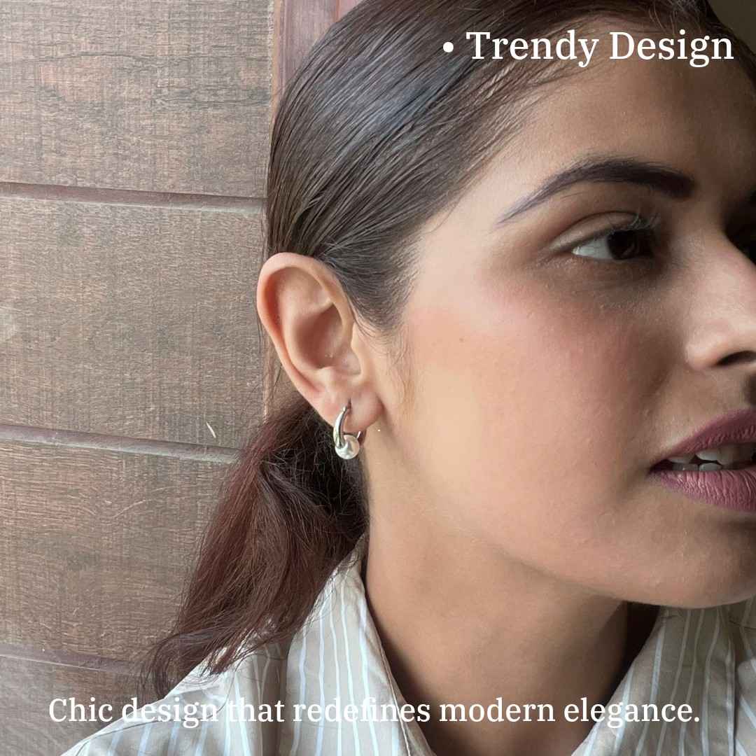 Earrings Pearl Silver