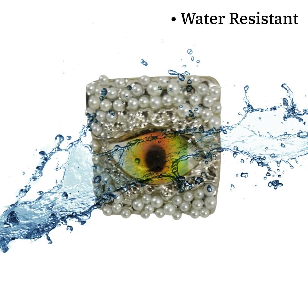 Evil Eye Ring With Pearls | Anti-Tarnish | Water Resistant | Gift Box Packing