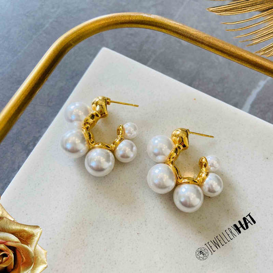 Pearl and Gold Studs