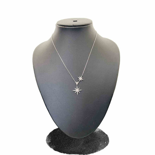 Pendant Star | Silver Plated | Imitation Jewellery for Women