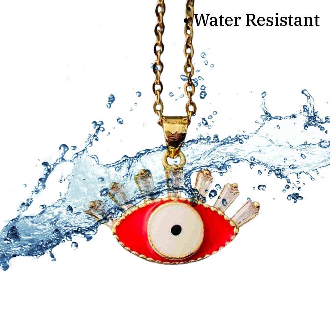 Pendant with Eye | Red Evil Eye Pendant | Imitation Jewellery for Women