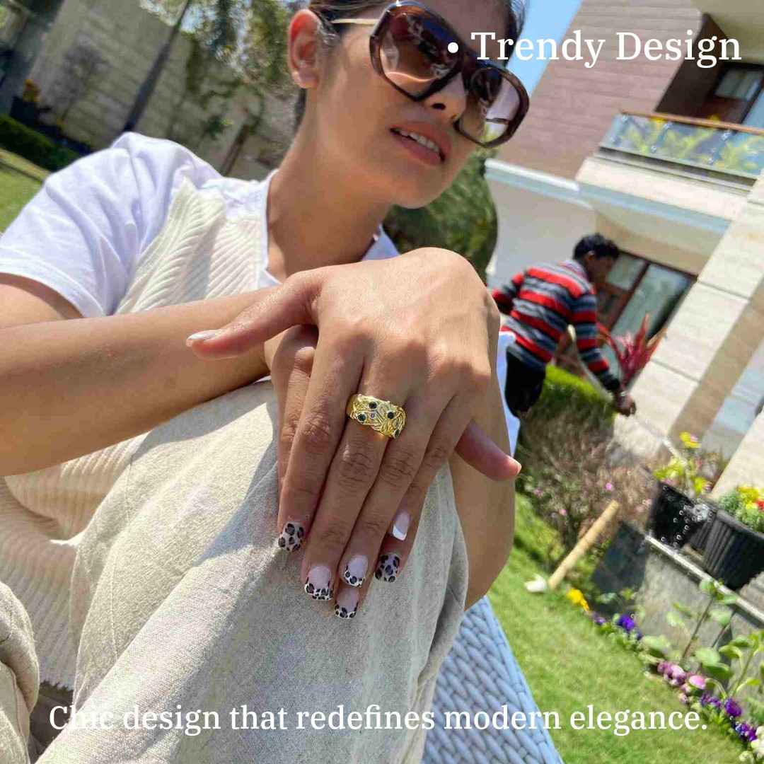 Round Ring | Gold Plated Rings for Women | Artificial Jewelry