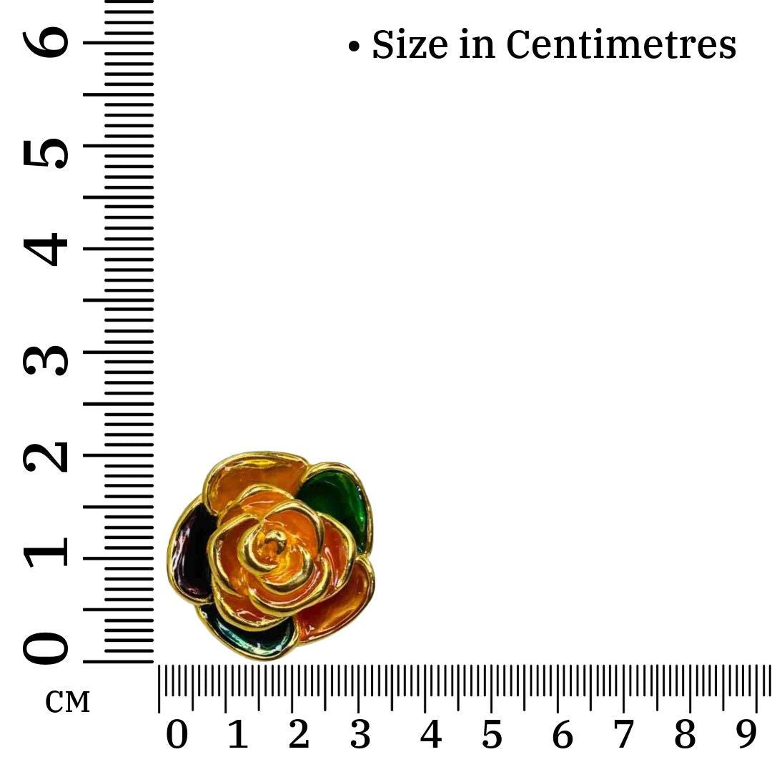 Floral Earrings Gold