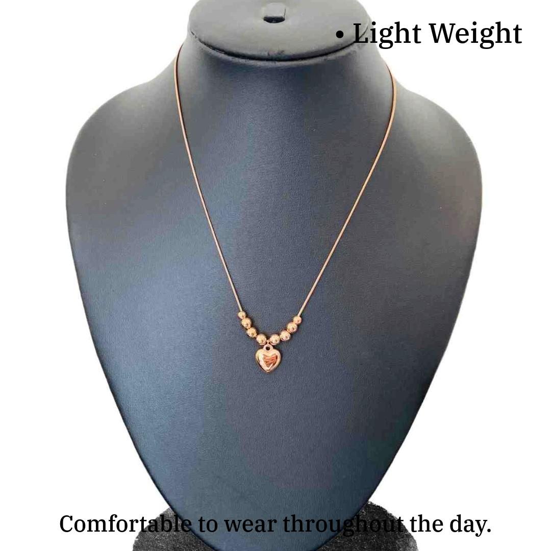 Love Locket | Rose Gold Plated Chain for Women | Rose Gold Plated Jewellery