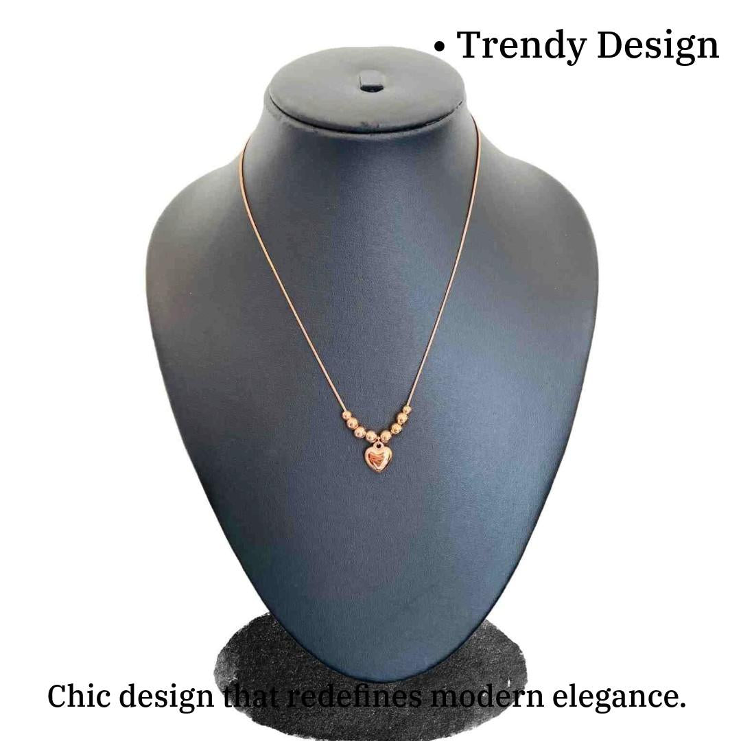 Love Locket | Rose Gold Plated Chain for Women | Rose Gold Plated Jewellery