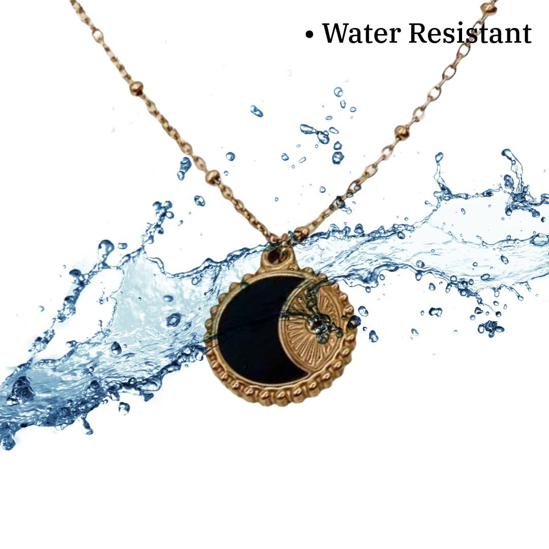 Sun Moon Necklace | Rose Gold Plated Sun Moon Necklace for Women | Artificial Jewellery