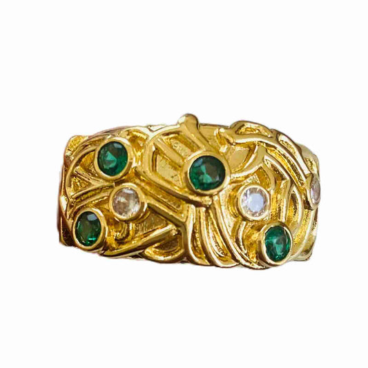 Round Ring | Gold Plated Rings for Women | Artificial Jewelry