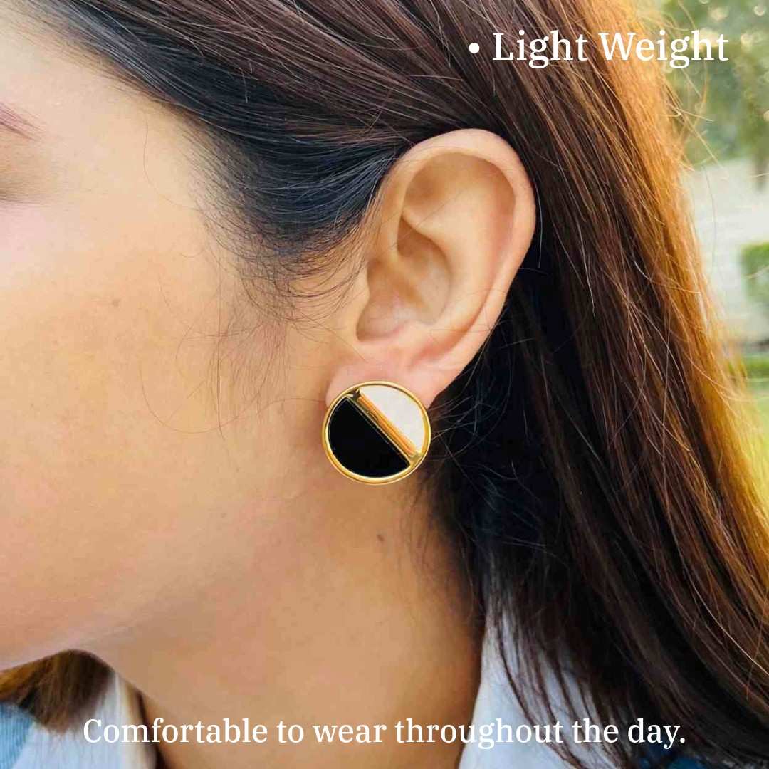 Golden Colour Earrings Western