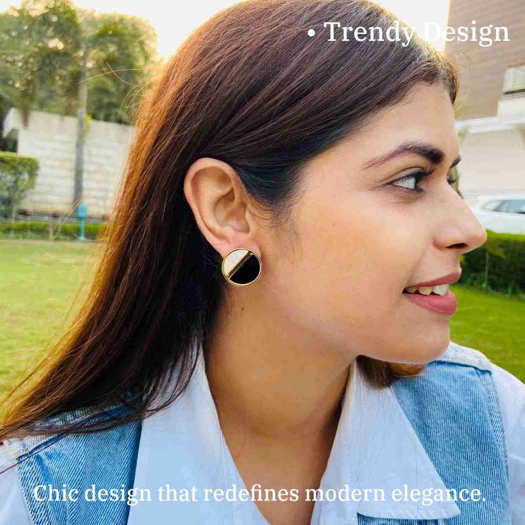 Golden Colour Earrings Western