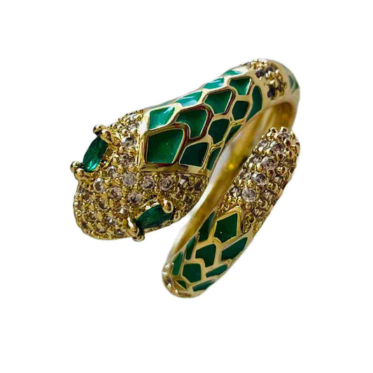 Serpent Ring | Green Snake Ring | Buy Snake Ring Online | Snake Jewellery