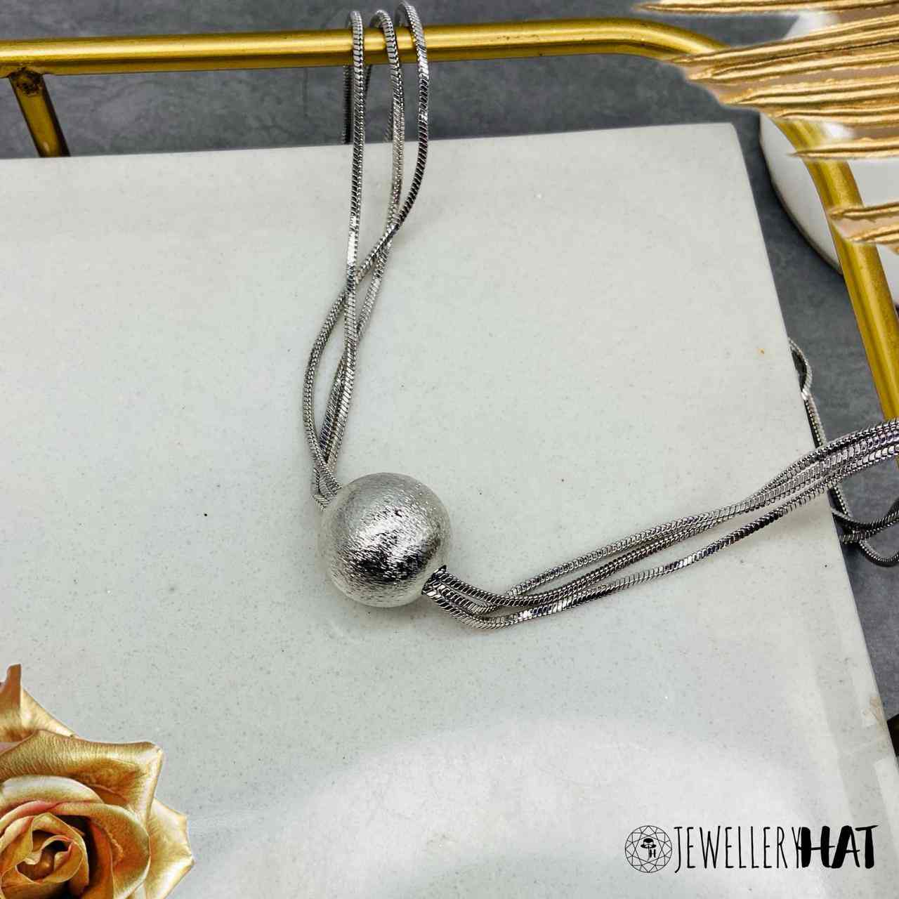 Silver Chain Style | Silver Plated Stylish Chain for Women  | Artificial Jewellery