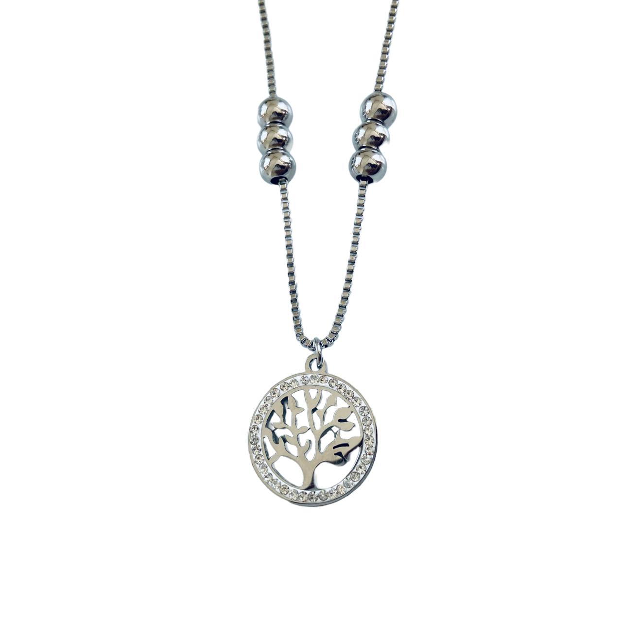Silver Colour Necklace | Tree Of Life Jewellery | Silver Plated Jewellery