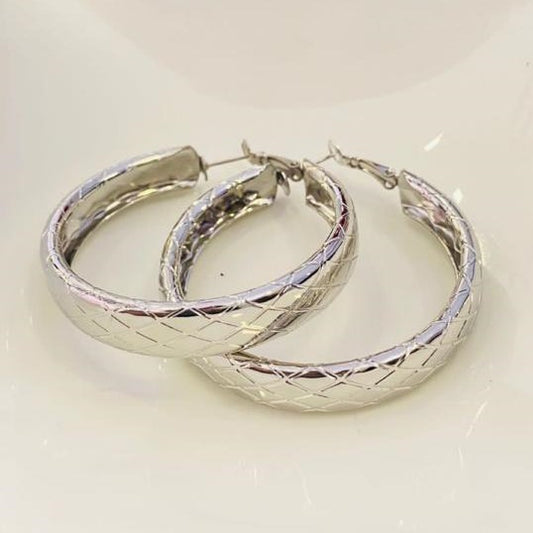 Silver Hoop - Earrings By Jewellery Hat® - Fashion Jewellery February 2023 - Silver Hoop