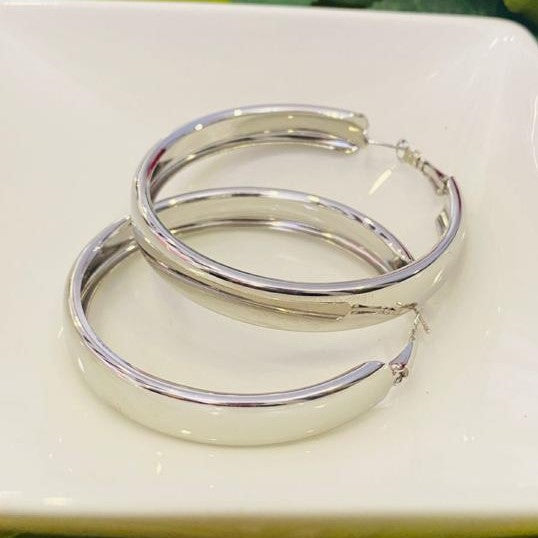 Silver Hoop Earrings - By Jewellery Hat® - Fashion Jewellery By Jewellery Hat February 2023 - Silver Hoop Earrings