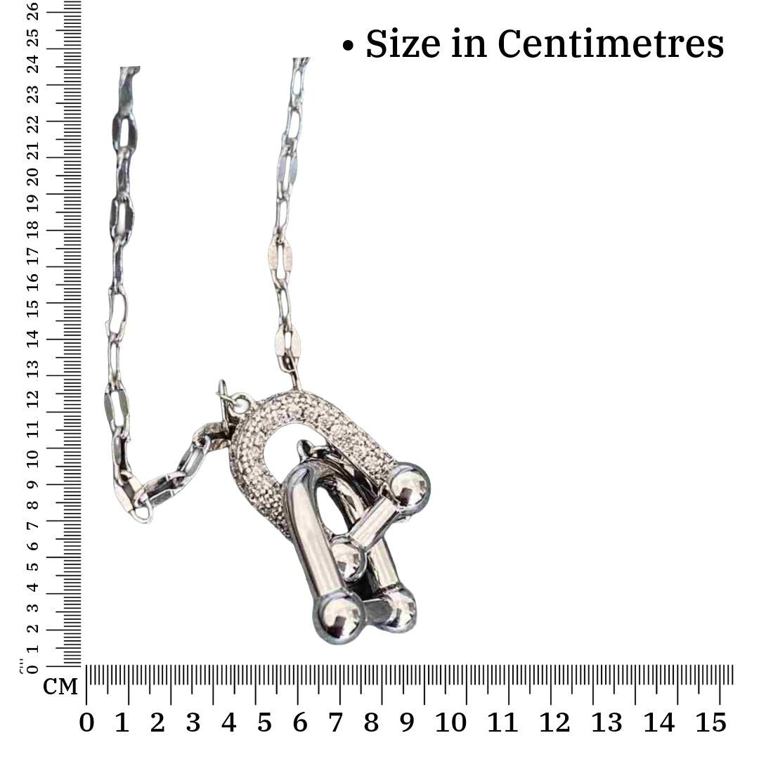 For ever Linked Necklace | 18k Silver Plated Jewellery