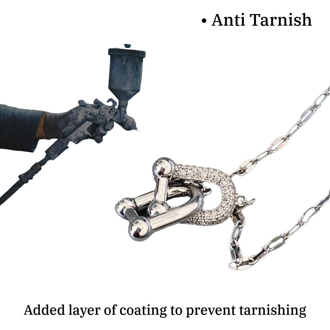 For ever Linked Necklace | 18k Silver Plated Jewellery