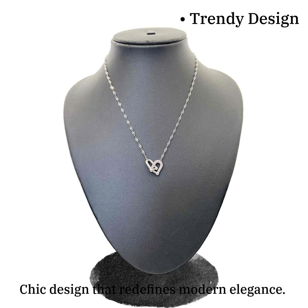 For ever Linked Necklace | 18k Silver Plated Jewellery