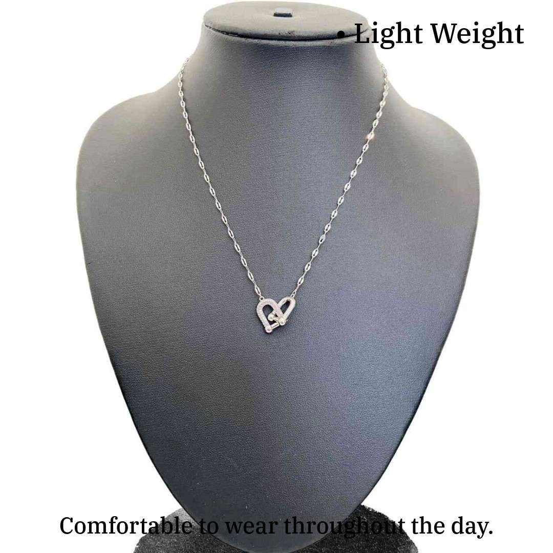 For ever Linked Necklace | 18k Silver Plated Jewellery