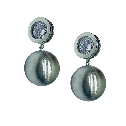 Silver Plated Party Earrings | Earrings for Girls | Diamond Party Earrings