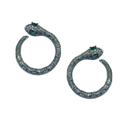 Silver Stud Earrings | Snake Earrings for Women | Artificial Jewelry