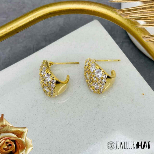 Simple Gold Stud Earrings