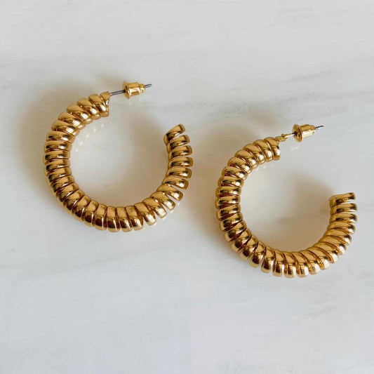 Small Gold Hoop Earrings | Fashion Jewellery | February 2023