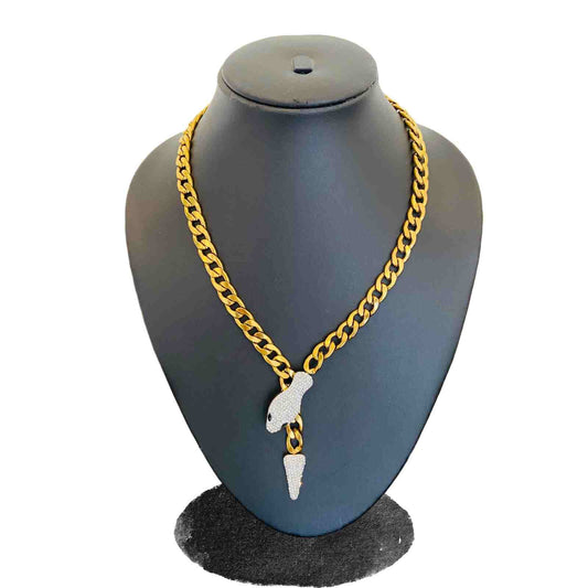 Snake Chain | Gold Plated Snake Chain Necklace for Women | Snake Jewellery