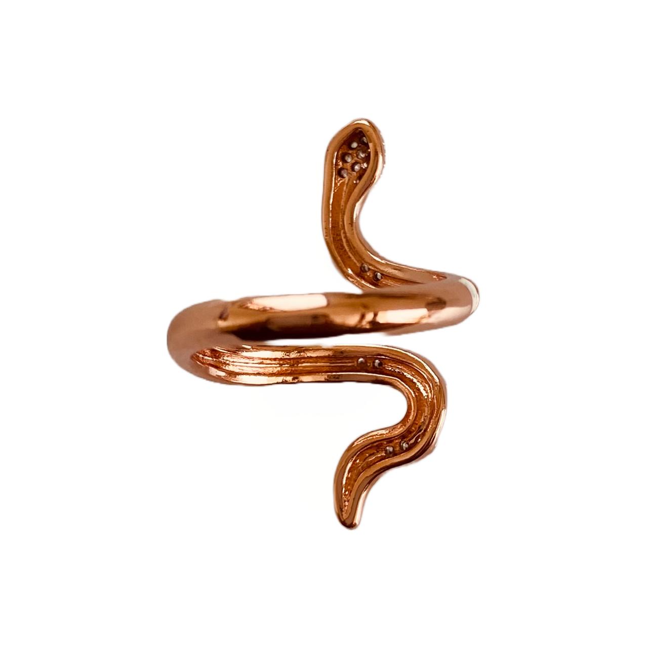 Snake Ring Designs | Rose Gold Snake Ring for Women | Snake Jewellery