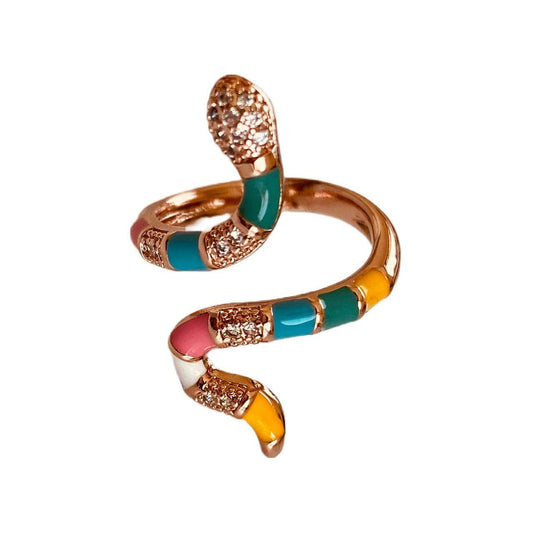 Snake Ring Designs | Rose Gold Snake Ring for Women | Snake Jewellery
