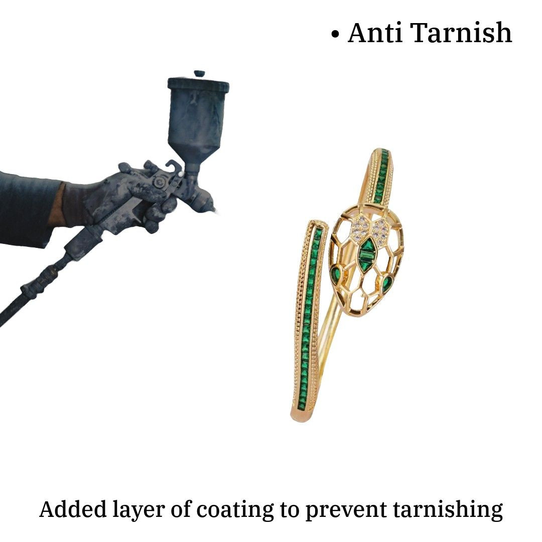 Green Emerald Snake Bracelet