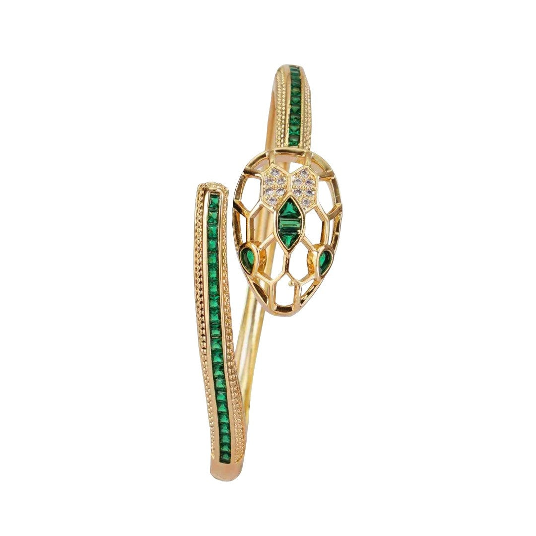 Green Emerald Snake Bracelet