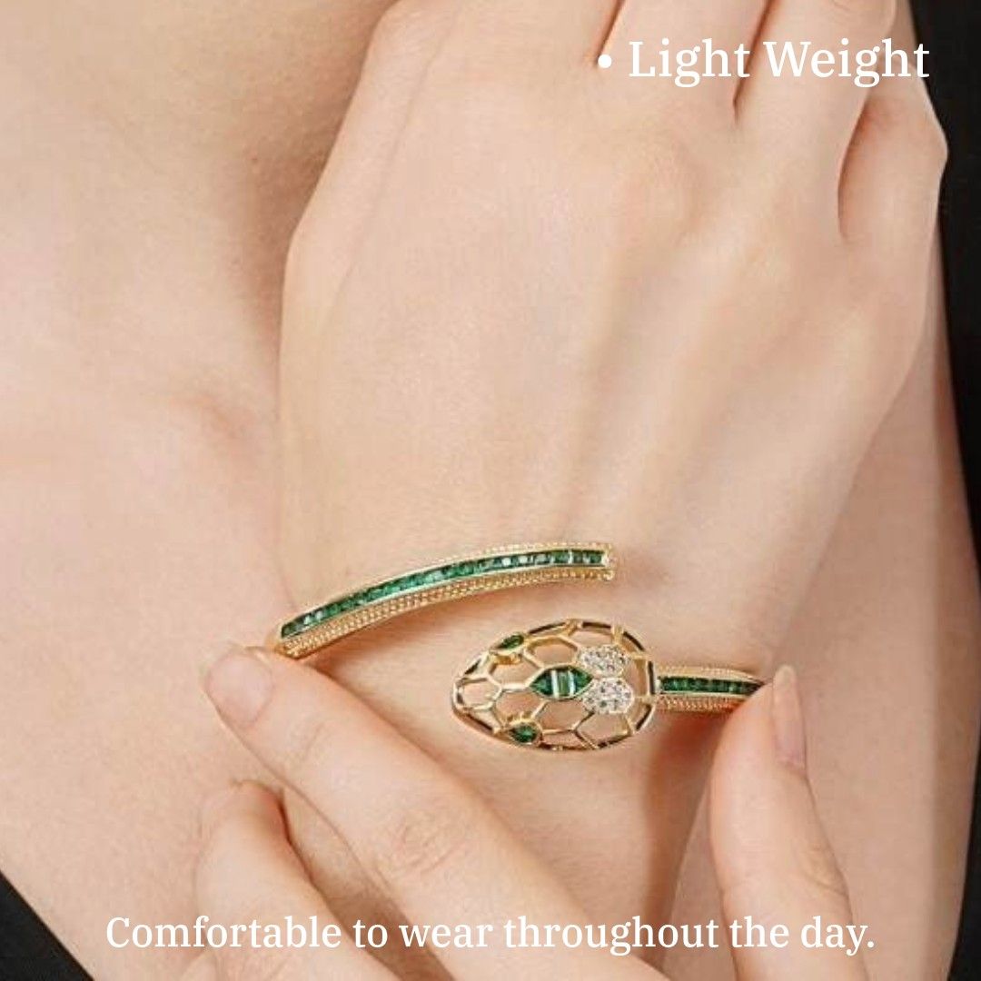 Green Emerald Snake Bracelet