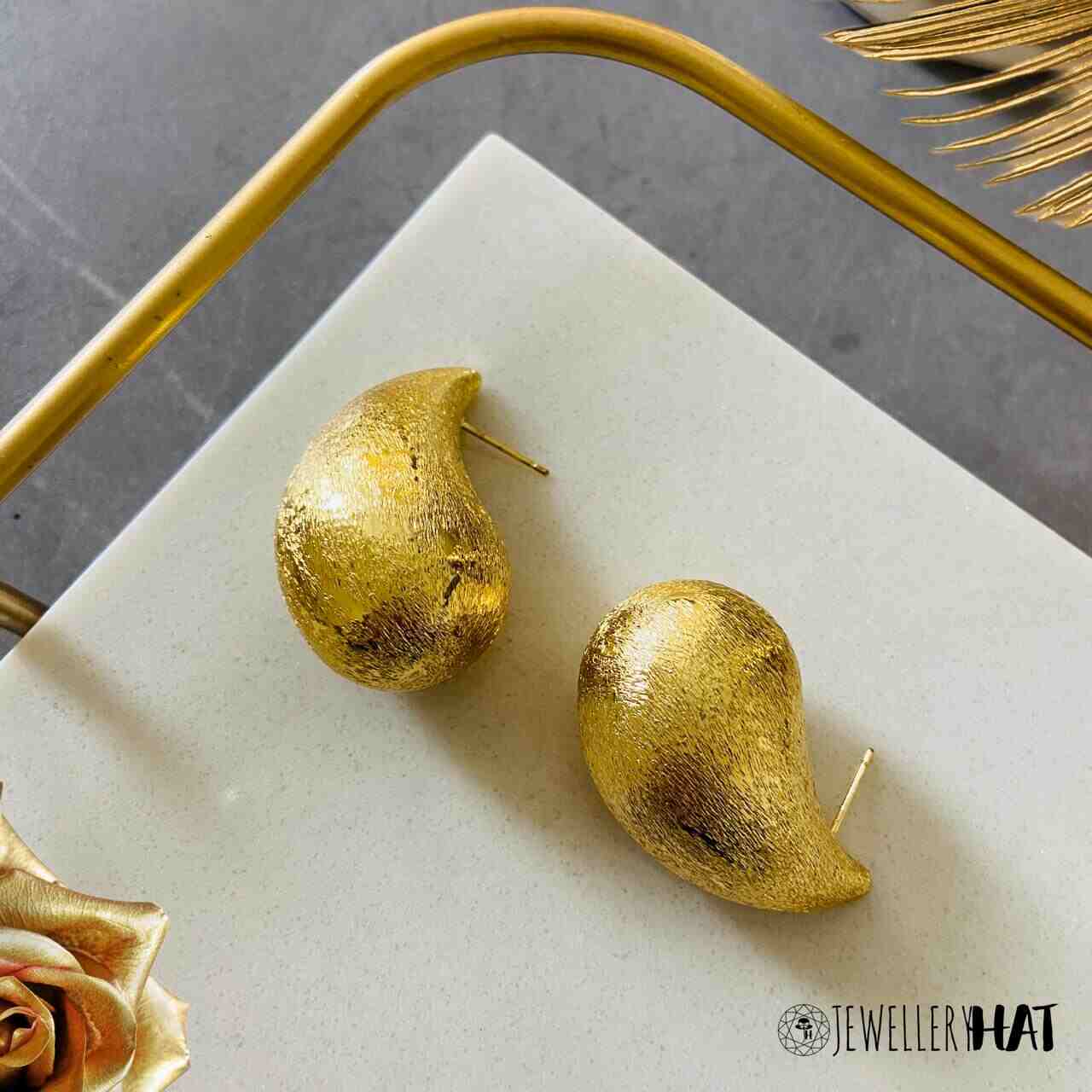 Light Weight Gold Sone Ke Kaan Ke Tops Sone Ke Kan Mein Ke